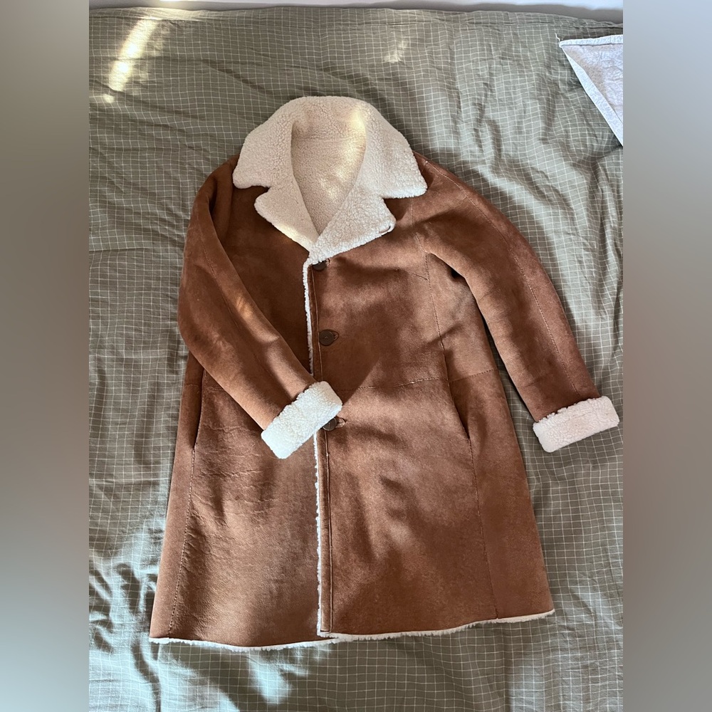 HiSO Genuine Shearling Coat